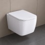 Vaso Wc Sospeso Serie Diana Ceramica Bianca Lucida Elegante