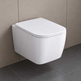 Vaso Wc Sospeso Serie Diana Ceramica Bianca Lucida Elegante