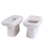 Coppia Sanitari a Pavimento in Ceramica Vaso WC + Bidet Ideal Standard