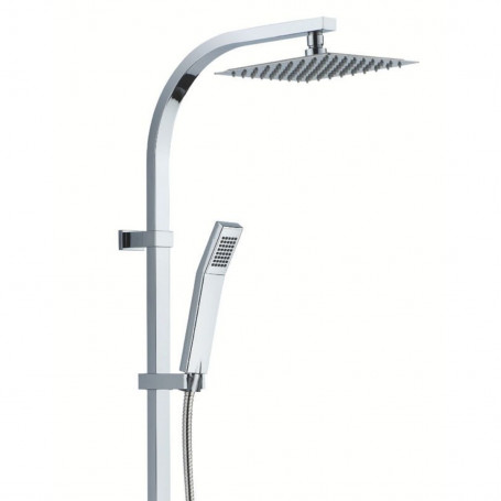 Ogomondo Colonna Doccia Step Acciaio Inox 3 Getti Idro Lombari e Cascata  H120xL20