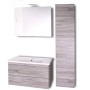 Mobile da bagno sospeso Spring Cenere con Colonna specchio MADE IN ITALY