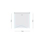 Cabina Doccia Book 3 Lati Cristallo Temprato Trasparente 75x75x75 cm