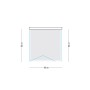 Cabina Doccia Book 3 Lati Cristallo Temprato Trasparente 80x80x80 cm