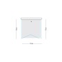 Cabina Doccia 3 Lati con Porta a Soffietto Cristallo Trasparente 70x70x70 cm