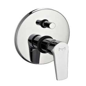 Miscelatore Doccia Parete Asia Incasso con Deviatore Ottone Colore Cromato